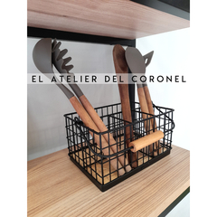 CANASTO metal ORGANIZADOR - EL ATELIER DEL CORONEL