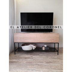 Rack tv estante caños - EL ATELIER DEL CORONEL