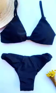 biquini nó texturizado preto