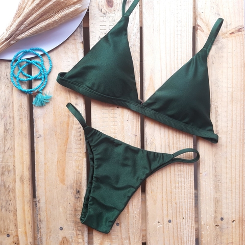 biquini basic fita verde militar