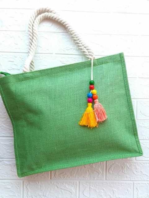 Bolsa de Praia Lisa verde cana