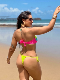 Biquini Tricolo tomara que caia - loja online