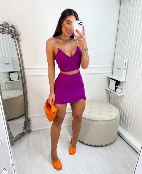 Conjunto Sara short saia