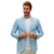 Blazer Hugo Deleon Cotton Azul Claro - comprar online