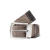 Cinto Casual Hugo Deleon Masculino Lona Liso Dupla Face Marrom