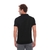 Camisa Polo Hugo Deleon Piquet Bolso Preta - comprar online