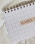 Planner semanal- Quadriculado - loja online