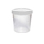 Coletor Universal 80mL Estéril Transparente Sem Pá Tampa Branca Pct 100un - Firstlab