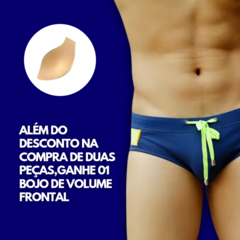 Sunga slim com bojo lateral 08 cm na internet
