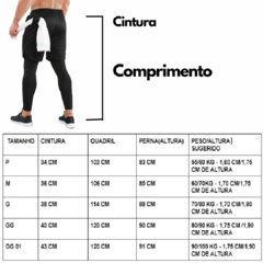 Legging esportiva com shorts - comprar online