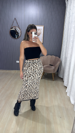 Saia MIDI modal onça - Visajo Store