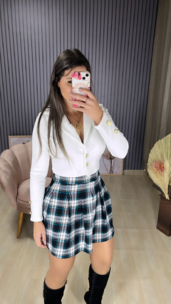 Saia colegial xadrez - loja online