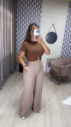 Croped canelado argola - comprar online