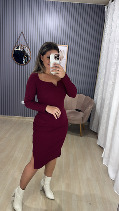 Imagem do Vestido Ribana manga longa