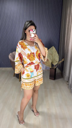 CONJUNTO KIMONO 2 PEÇAS VISCOLINHO COLOR - Visajo Store