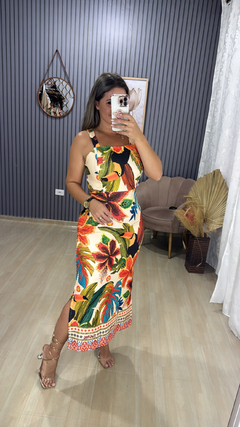 Vestido canelado inspiração farm - Visajo Store