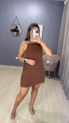 Macaquinho vestido Duna alça - comprar online