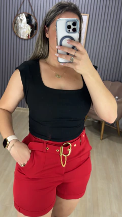 Shorts alfaiataria com cinto - Visajo Store