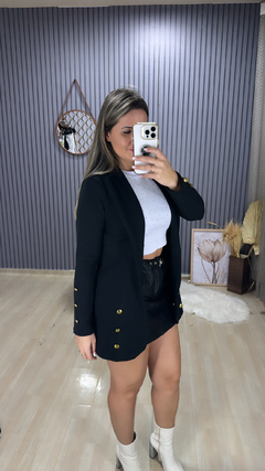 Blazer alongado malha crepe - comprar online