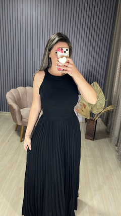 Vestido longo plissado - Visajo Store