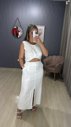Conjunto saia Valentina liso - comprar online