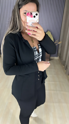 Blazer malha crepe na internet