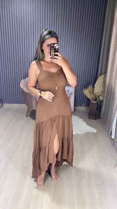 Vestido longo Bruna na internet