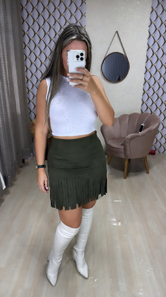 Saía franja suede na internet