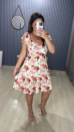 Vestido curto floral