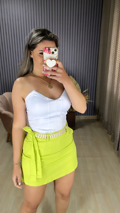 Shorts saia linho - Visajo Store