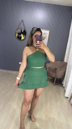 Conjunto shorts saia babado - loja online