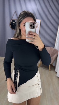 Blusa canelada Biatriz - loja online