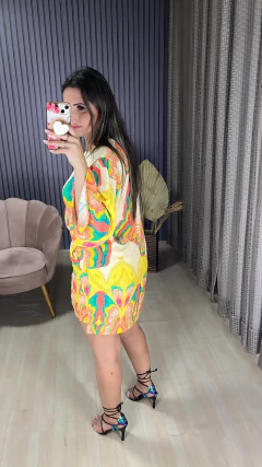 Conjunto kimono stilo na internet