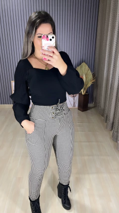 Calça Hellen xadrez - comprar online