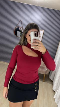 Blusa térmica gola aberta - loja online