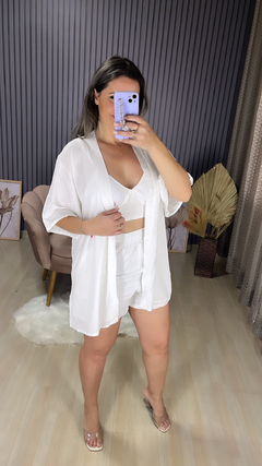 Conjunto 3 peças kimono