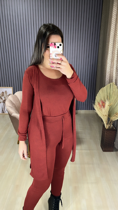 Conjunto 3 peças lanzinha calça na internet