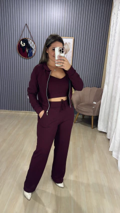 Conjunto 3 peças calça na internet