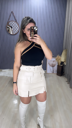 Saia shots courino bolso