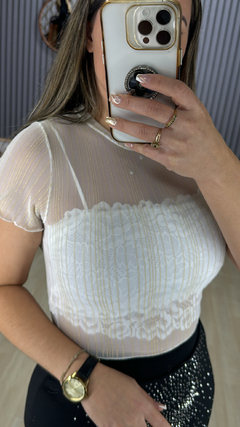 Croped tuli lurex - comprar online
