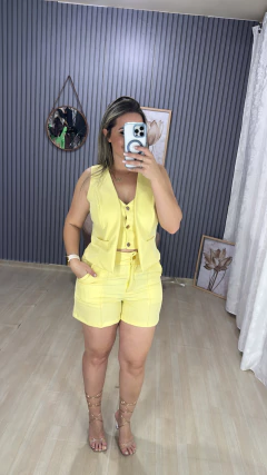 Conjunto shorts alfaiataria essencial - Visajo Store