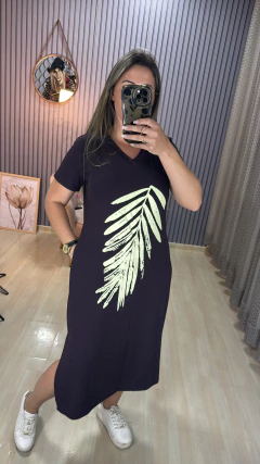 Vestido mídi Viscolaicka
