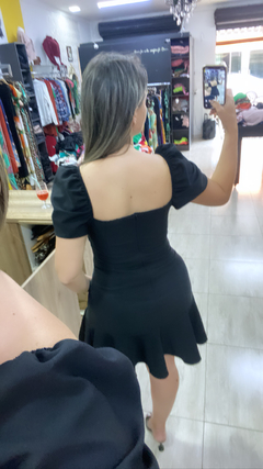 Vestido manga babado na internet