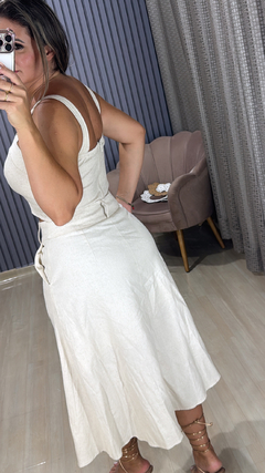 Conjunto saia MIDI linho - comprar online