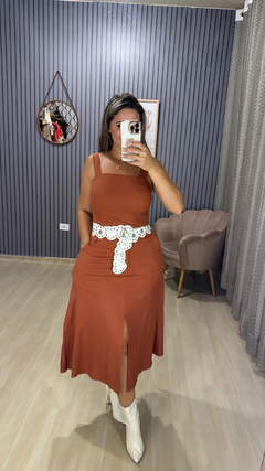 Imagem do Conjunto saia MIDI linho