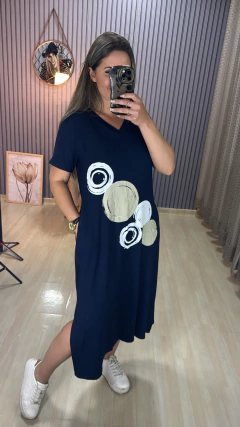 Vestido mídi Viscolaicka na internet