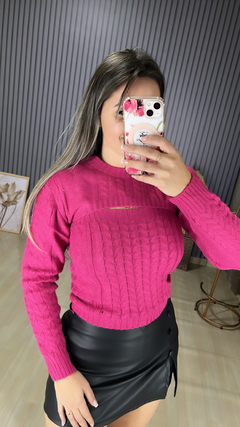 Blusa modal 2 peças