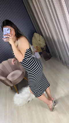 Vestido midi Tomara que cai - loja online