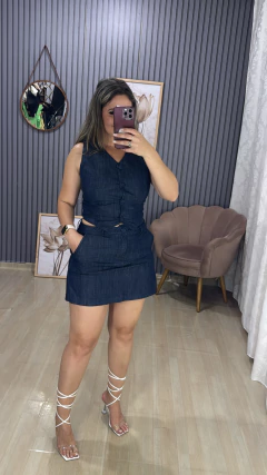 Colete chambray - comprar online