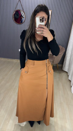 Saia longa courino - loja online